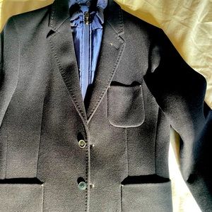 Classic men’s car coat\quilted blazer all in one. Holland Esquire, size 40, navy